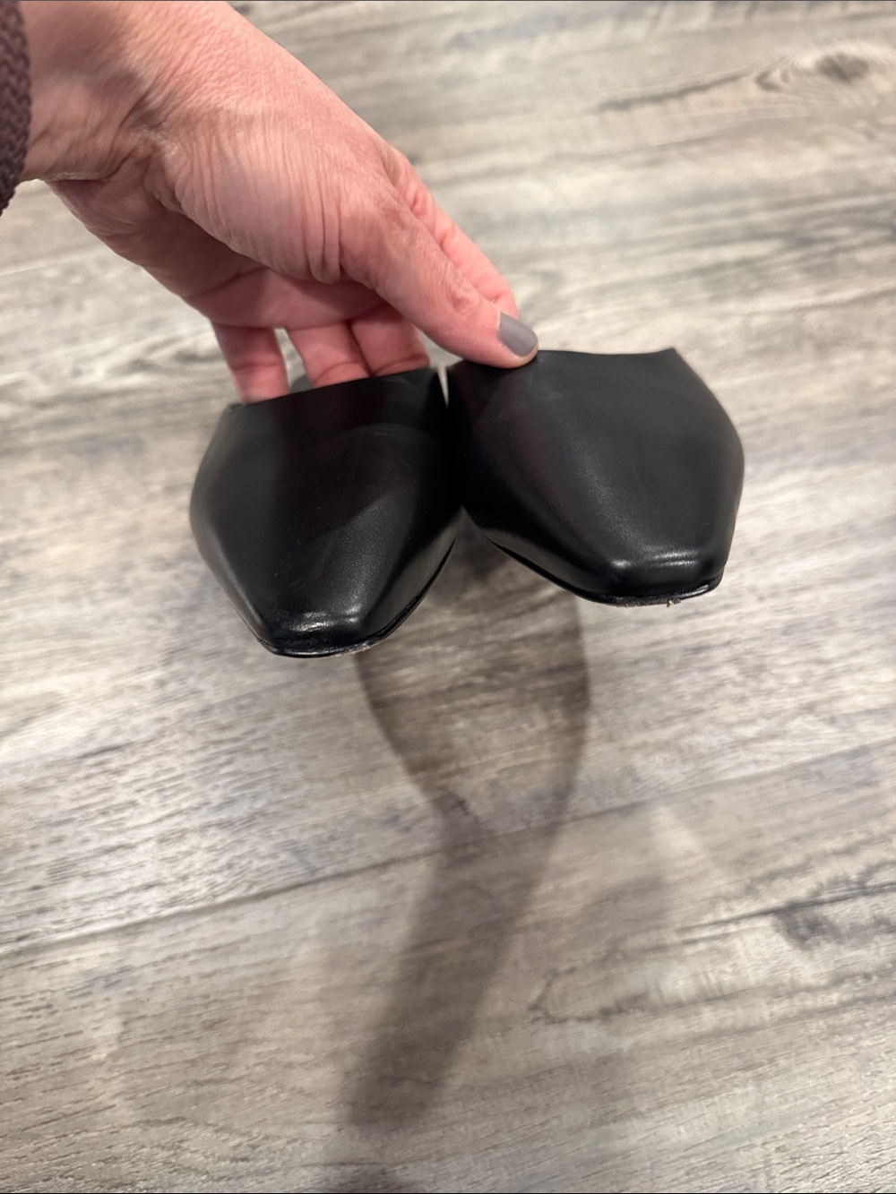 Vince Ana Mules Leather Slip On Shoes Size 38.5 US Women’s 8 - Picture 12 of 15